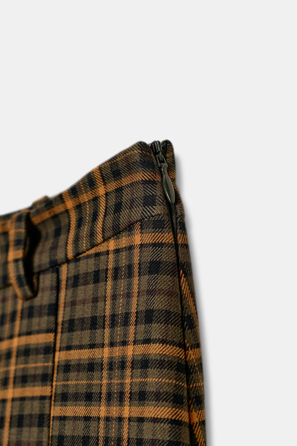 ЮБКА МИДИ В КЛЕТКУ — ZW COLLECTION