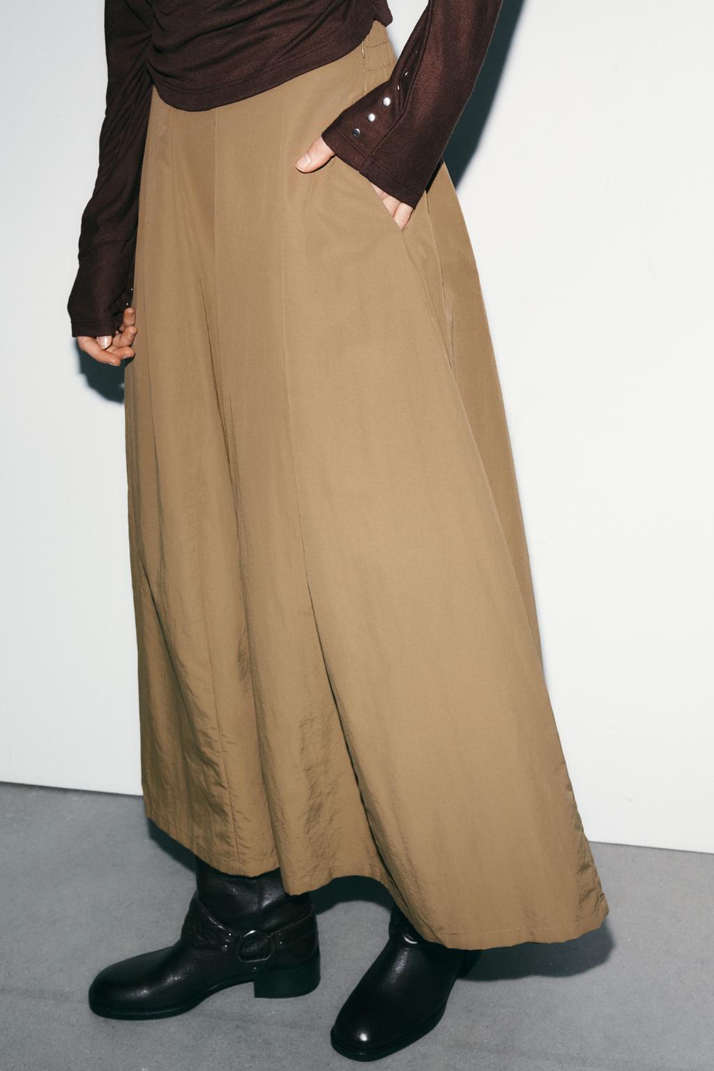 НЕЙЛОНОВАЯ ЮБКА МИДИ