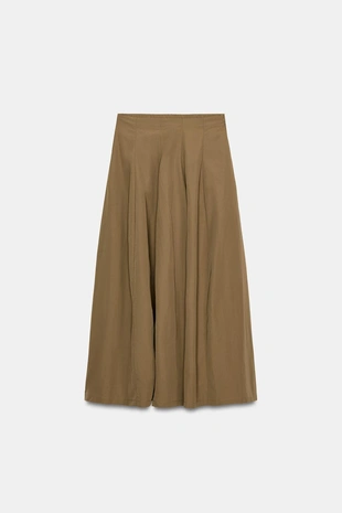 Нейлоновая юбка миди- Заказать в России