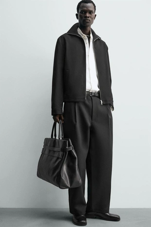 Куртка-рубашка из саржи с рельефным узором- Заказать в России