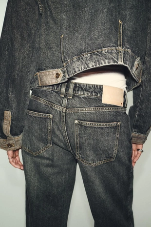 Джинсы Z1975 STRAIGHT с отворотами снизу- Заказать в России