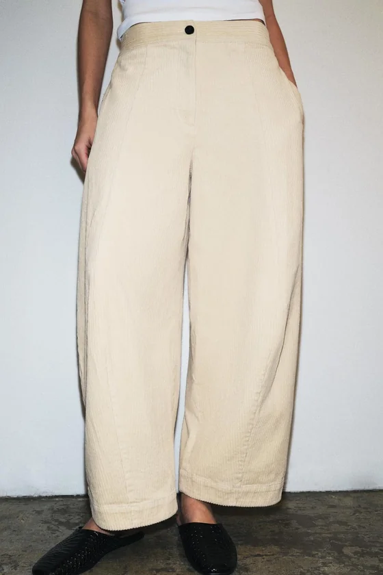 ВЕЛЬВЕТОВЫЕ БРЮКИ  FIT — коллекция Zara «ZW»