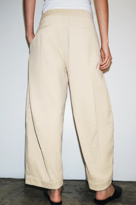 ВЕЛЬВЕТОВЫЕ БРЮКИ  FIT — коллекция Zara «ZW»
