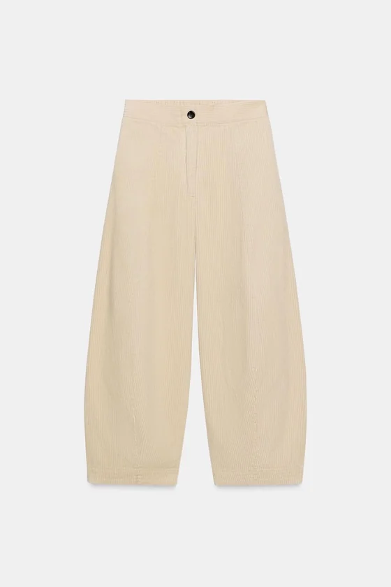 ВЕЛЬВЕТОВЫЕ БРЮКИ  FIT — коллекция Zara «ZW»