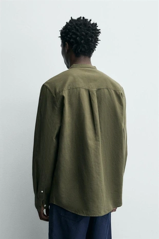 Рубашка из льна и хлопка- Заказать в России