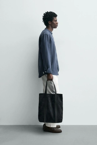 Рубашка из льна и хлопка- Заказать в России