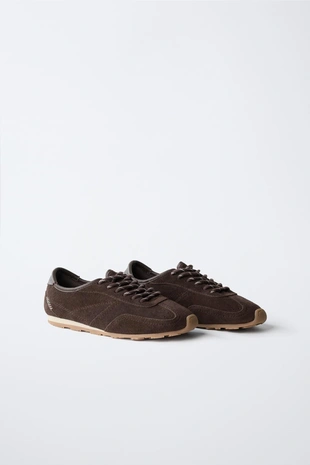 Кожаные кроссовки- Заказать в России