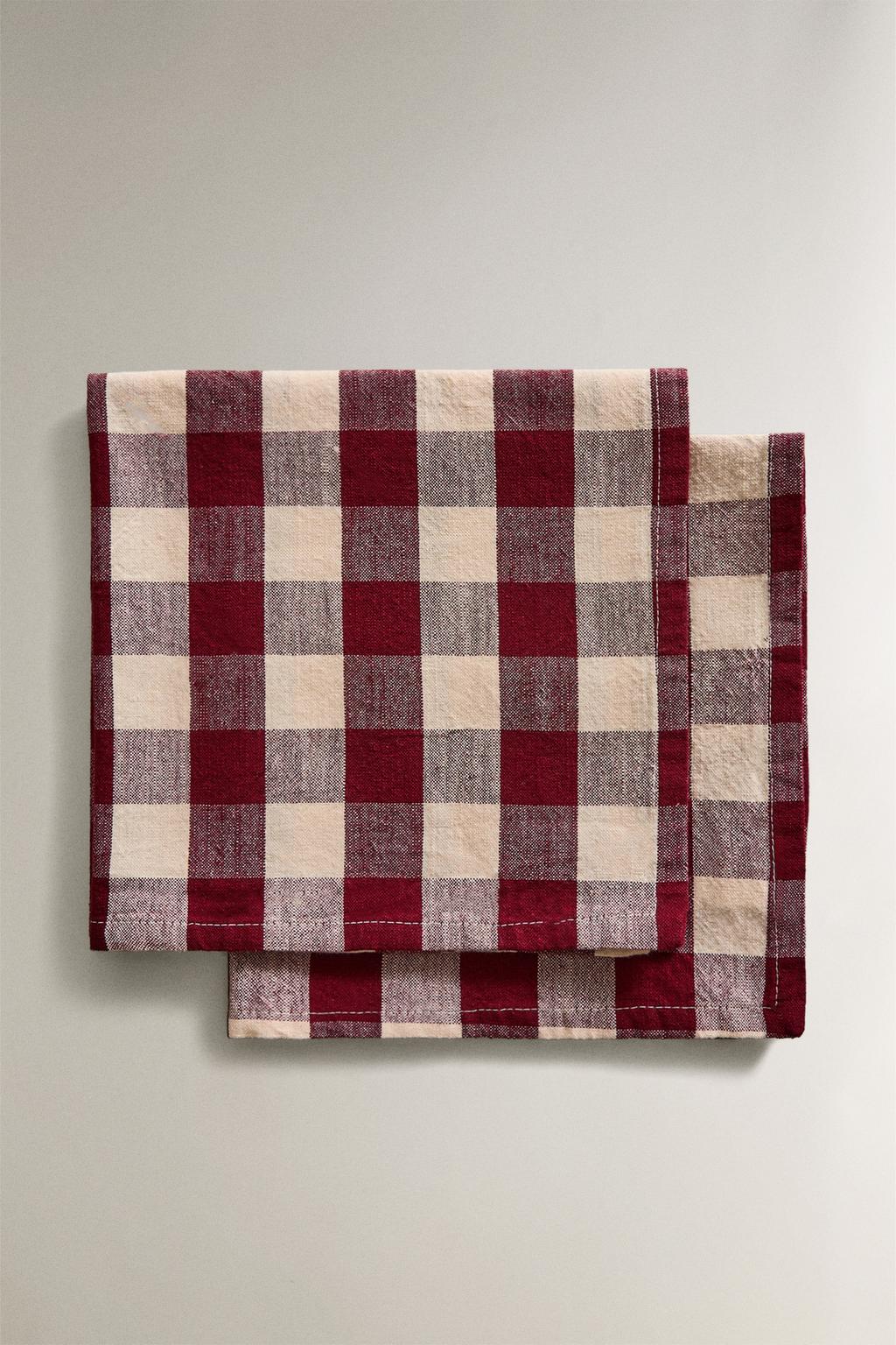 Набор больших клетчатых салфеток (набор из 2 шт.)