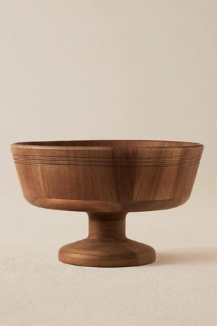 Деревянная фруктовница с подставкой- Заказать в России