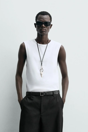 Майка в рубчик