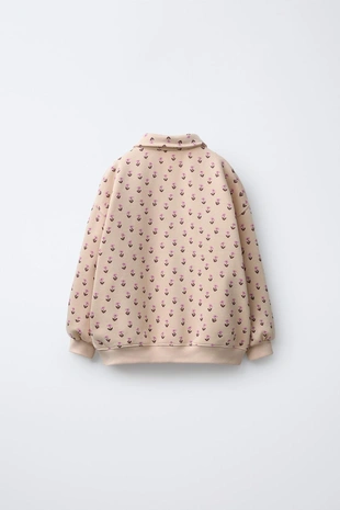 Толстовка поло цветы- Заказать в России