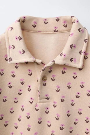 Толстовка поло цветы- Заказать в России