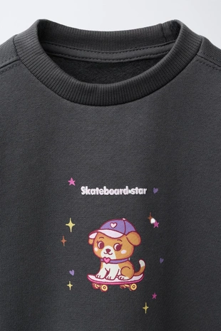 Толстовка с принтом- Заказать в России