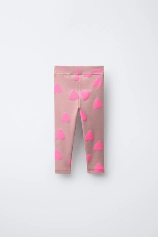 Легинсы в рубчик с принтом- Заказать в России