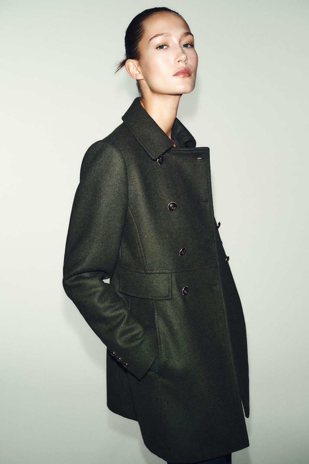 ДВУБОРТНОЕ ПАЛЬТО ИЗ ШЕРСТИ