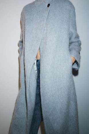 Пальто прямого кроя из шерсти — ZW COLLECTION- Заказать в России