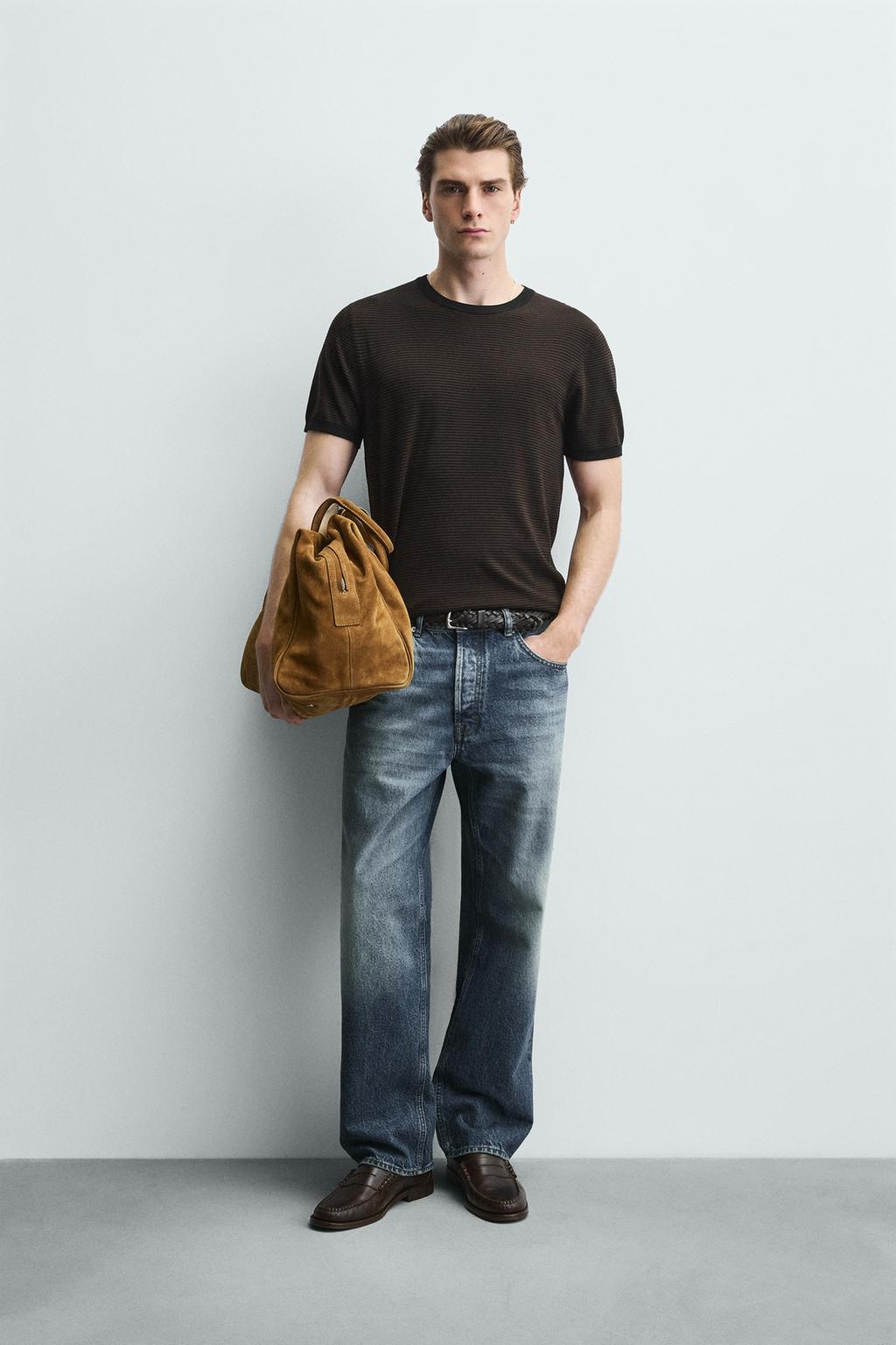 ТРИКОТАЖНАЯ ФУТБОЛКА ИЗ СМЕСОВОЙ ВИСКОЗЫ