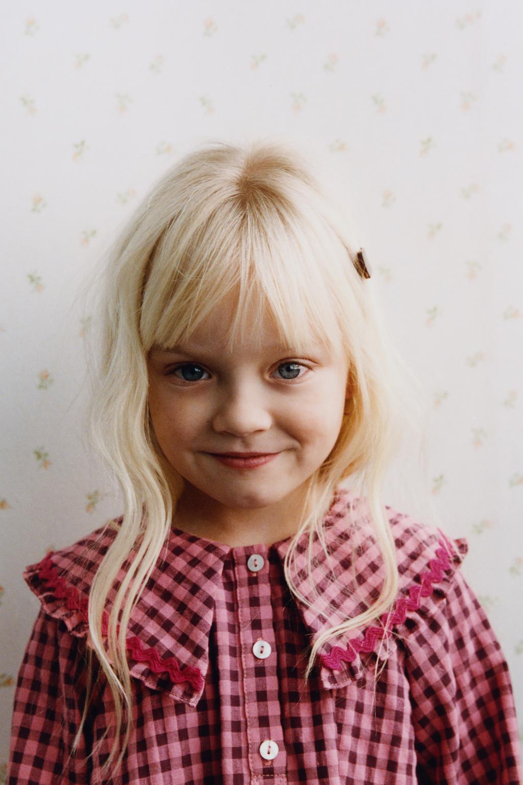 ПЛАТЬЕ В КЛЕТКУ ВИШИ С ВОЛНИСТЫМИ КРАЯМИ