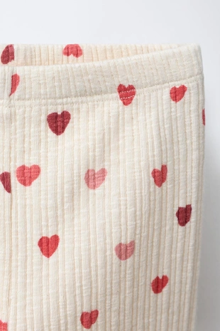 Легинсы с сердцами- Заказать в России