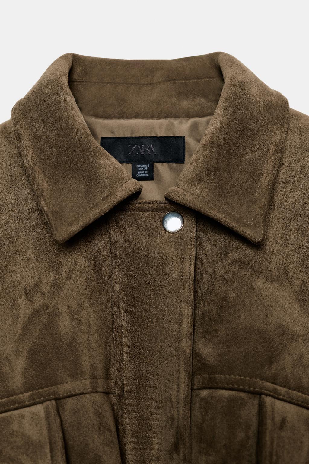 БОМБЕР ОВЕРСАЙЗ ИЗ ИСКУССТВЕННОЙ ЗАМШИ С КАПЮШОНОМ