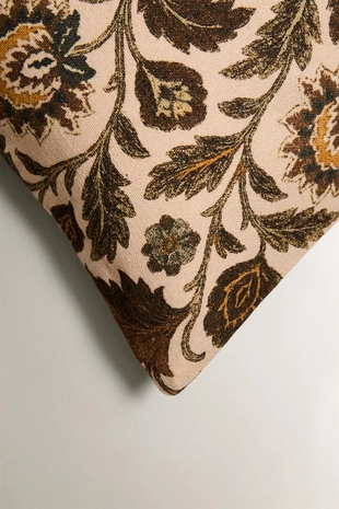 Чехол на подушку с цветочным принтом- Заказать в России