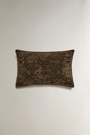 Чехол для подушки из джаккарда и шениля- Заказать в России
