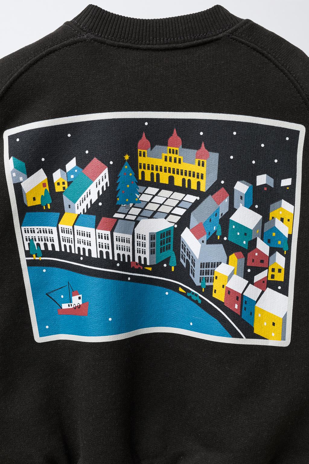 ТОЛСТОВКА С ПРИНТОМ «ГОРОД А-КОРУНЬЯ»