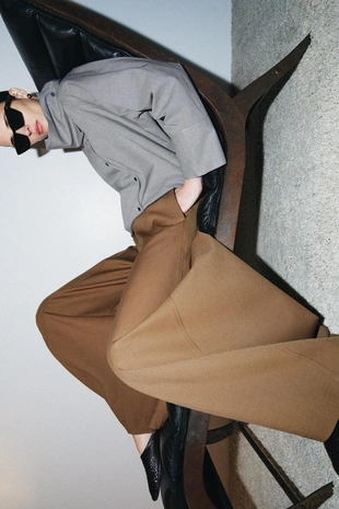 Брюки WIDE-LEG объемного кроя — ZW COLLECTION- Заказать в России