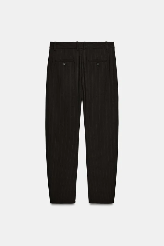 БРЮКИ В ТОНКУЮ ПОЛОСКУ — коллекция Zara «ZW»