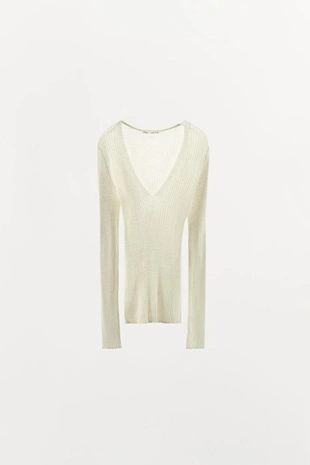 Топ в рубчик из 100% шерсти- Заказать в России