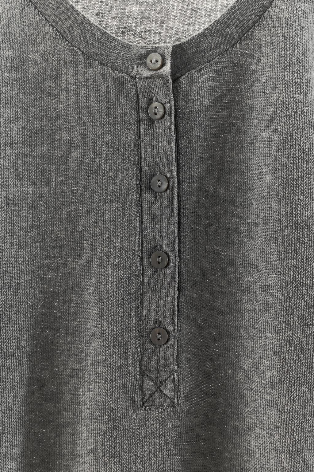 ФУТБОЛКА ИЗ СМЕСОВОГО ХЛОПКА НА ПУГОВИЦАХ