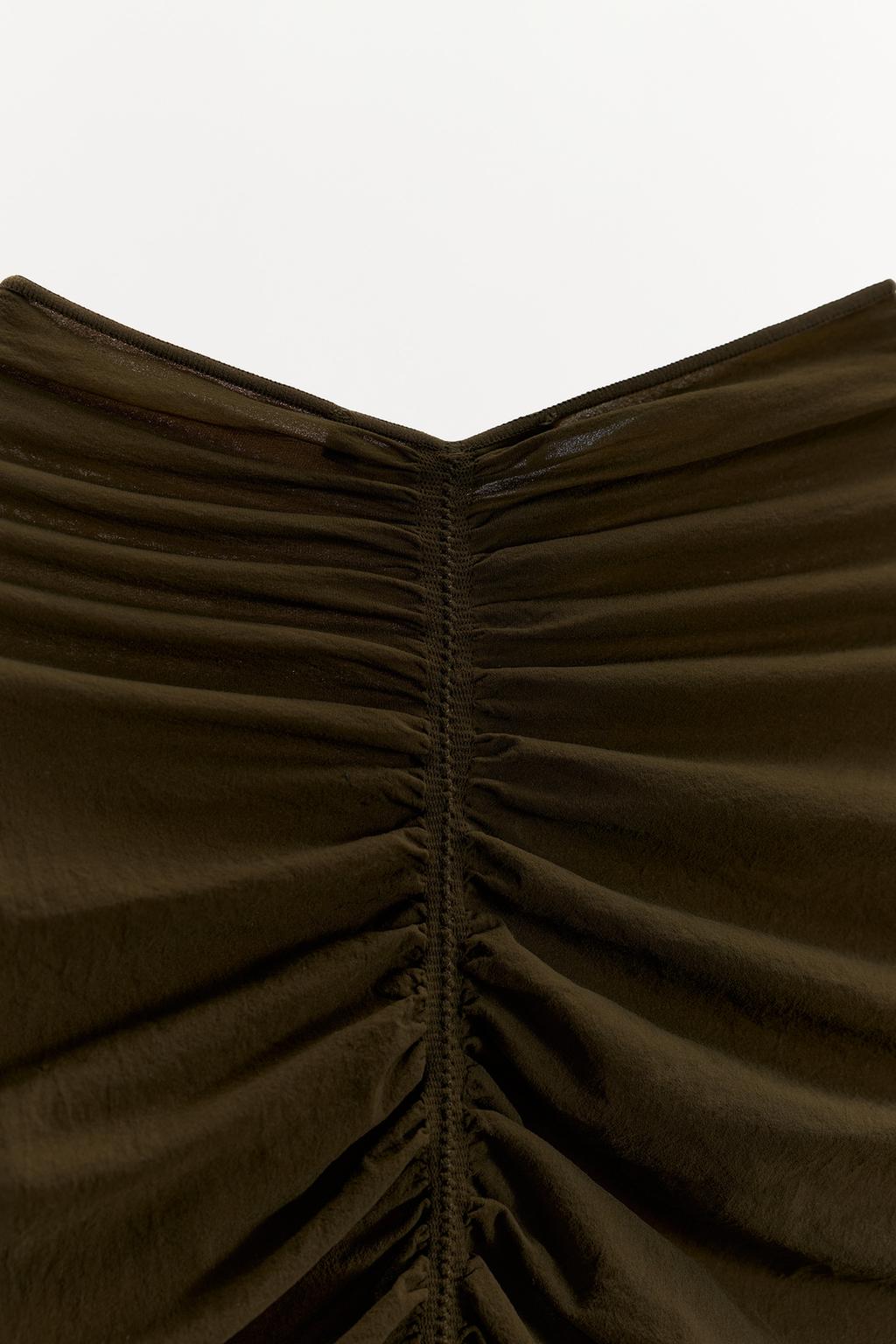 БОДИ ИЗ ПОЛИАМИДА СО СБОРКАМИ