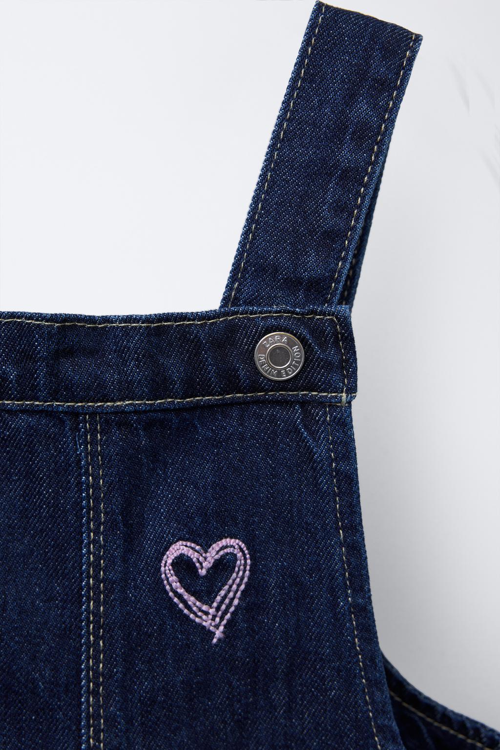 ДЖИНСОВЫЙ КОМБИНЕЗОН С ВЫШИВКОЙ