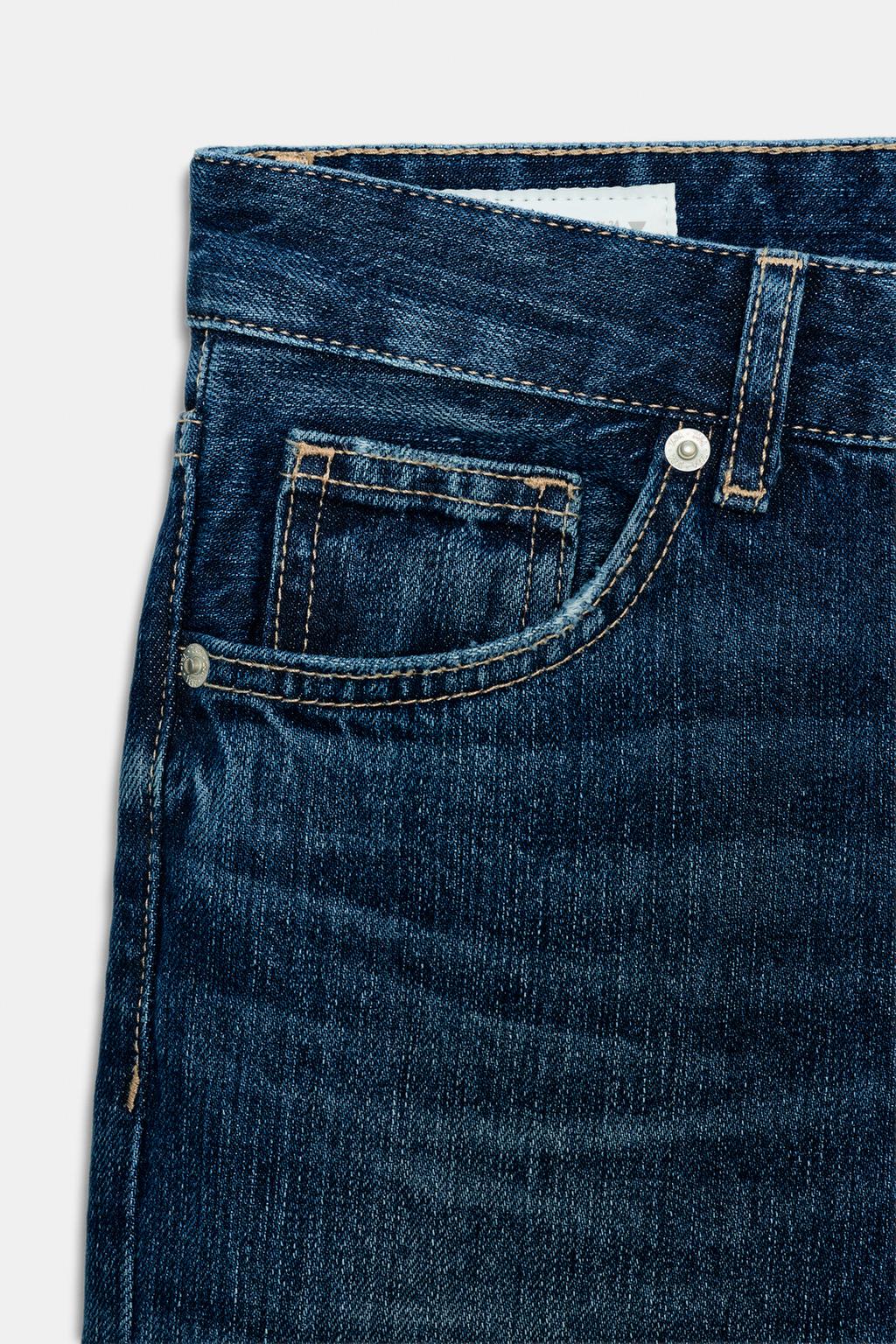 ДЖИНСЫ TRF WIDE LEG С НИЗКОЙ ПОСАДКОЙ