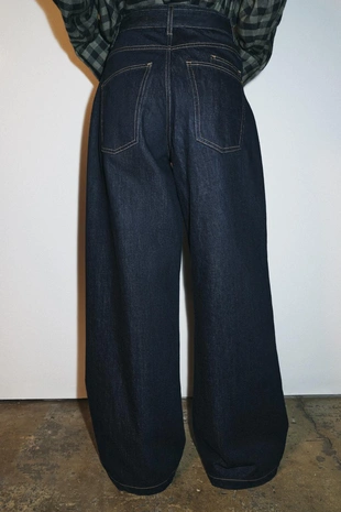 Джинсы WIDE LEG с высокой посадкой и ремнем — ZW COLLECTION- Заказать в России