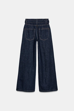 Джинсы WIDE LEG с высокой посадкой и ремнем — ZW COLLECTION- Заказать в России