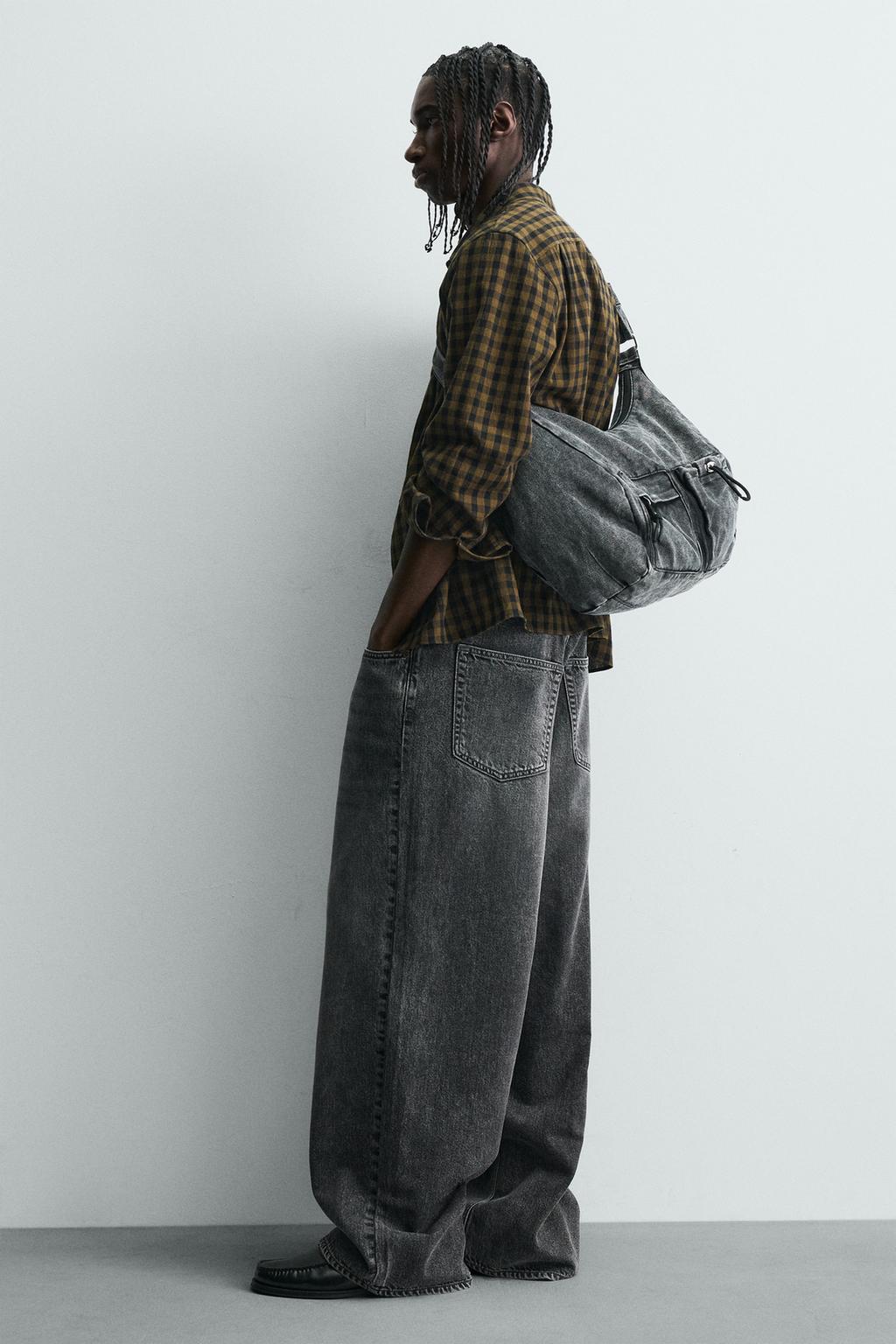 ДЖИНСОВАЯ СУМКА С МНОЖЕСТВОМ КАРМАНОВ