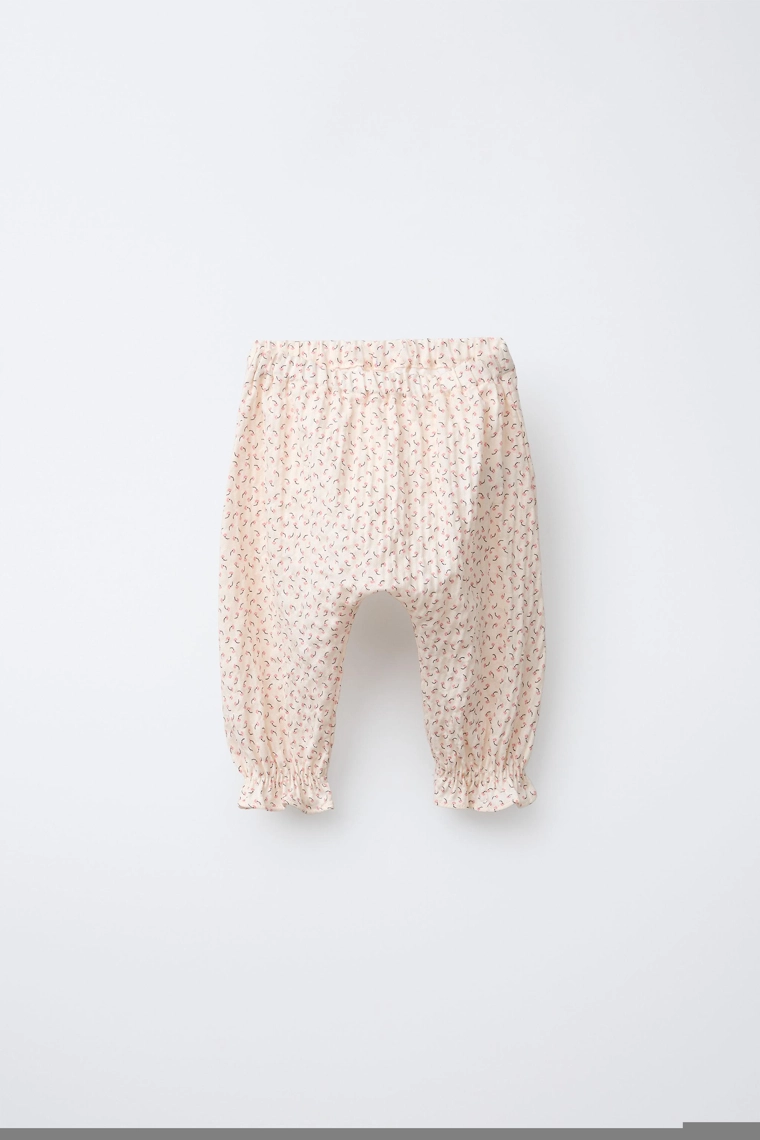 Брюки-джоггеры с цветочным рисунком