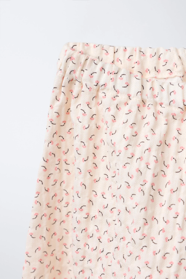 Брюки-джоггеры с цветочным рисунком