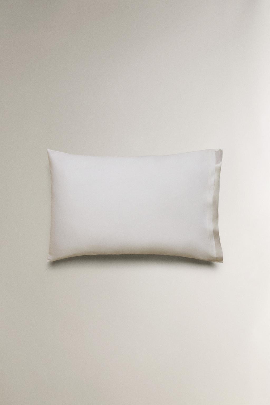 Наволочка из сатина с шелковой отделкой (300 нитей)