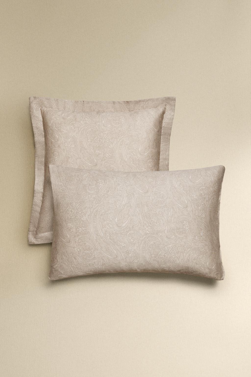 Наволочка из сатина с пейсли