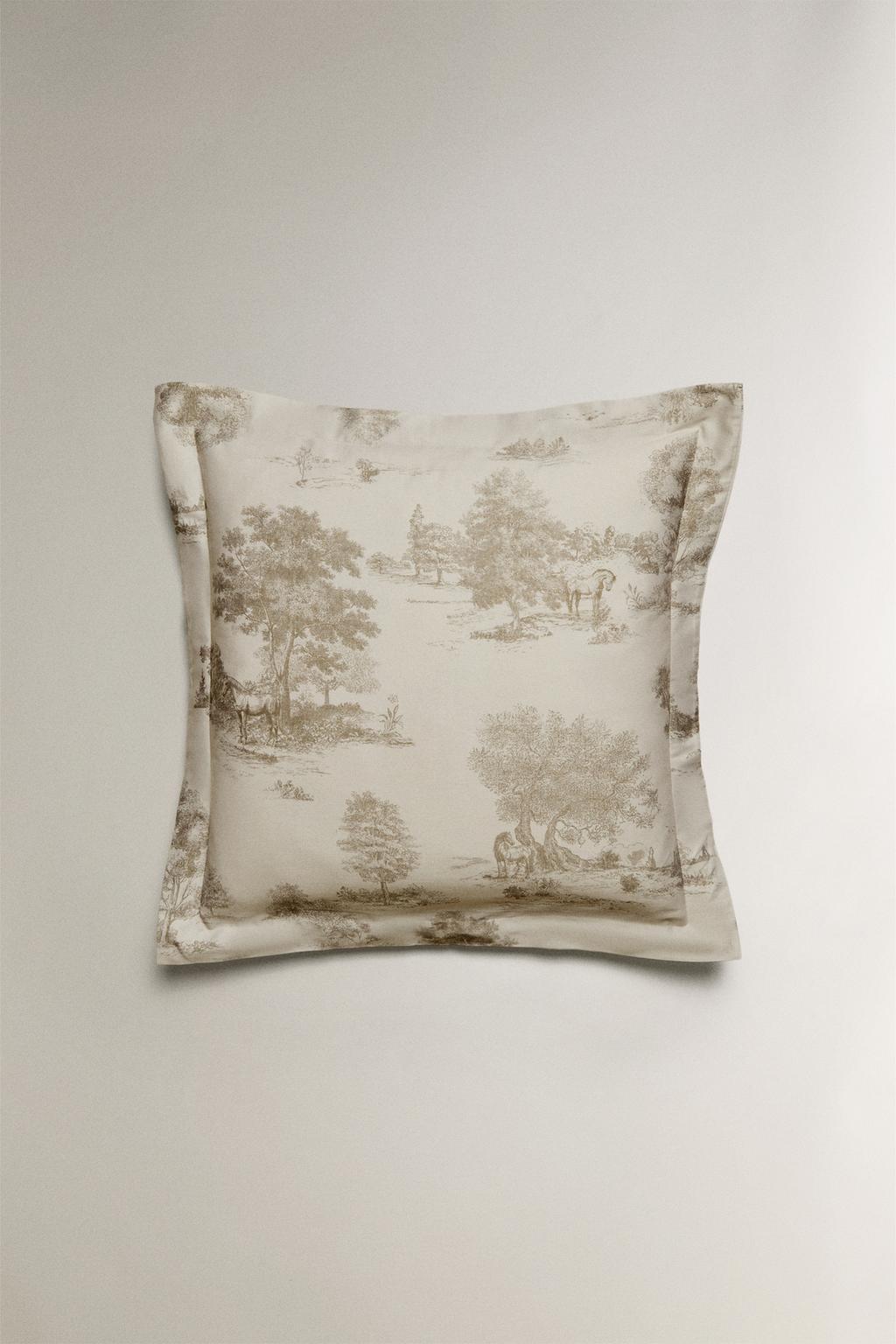 Наволочка из сатина с принтом (300 нитей)