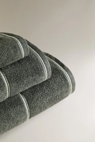 Банный полотенце с каймой из рисового стежка- Заказать в России