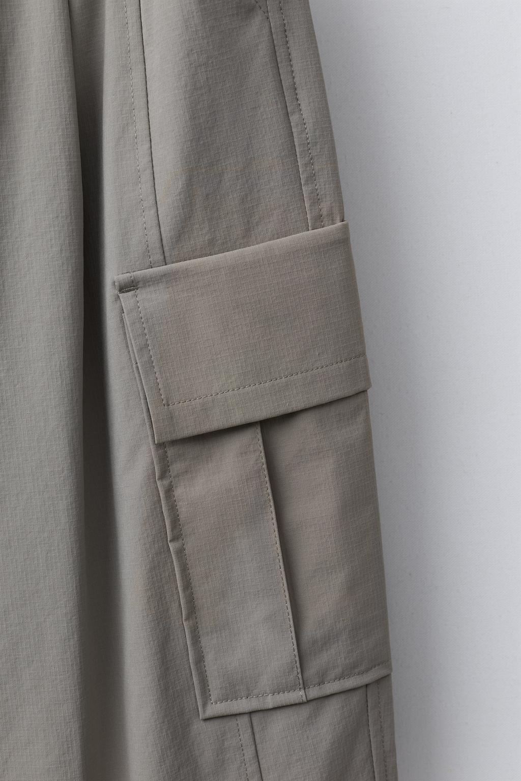 БРЮКИ КАРГО ИЗ НЕЙЛОНА С ПОДКЛАДКОЙ