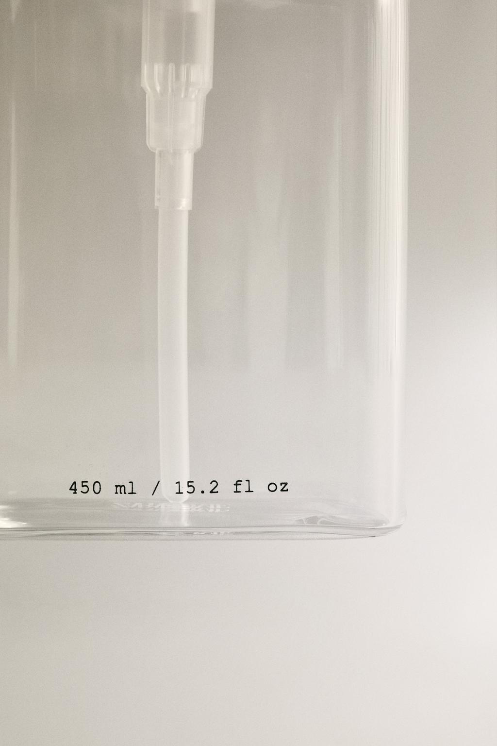 Диспенсер для мыла из боросиликатного стекла с надписями