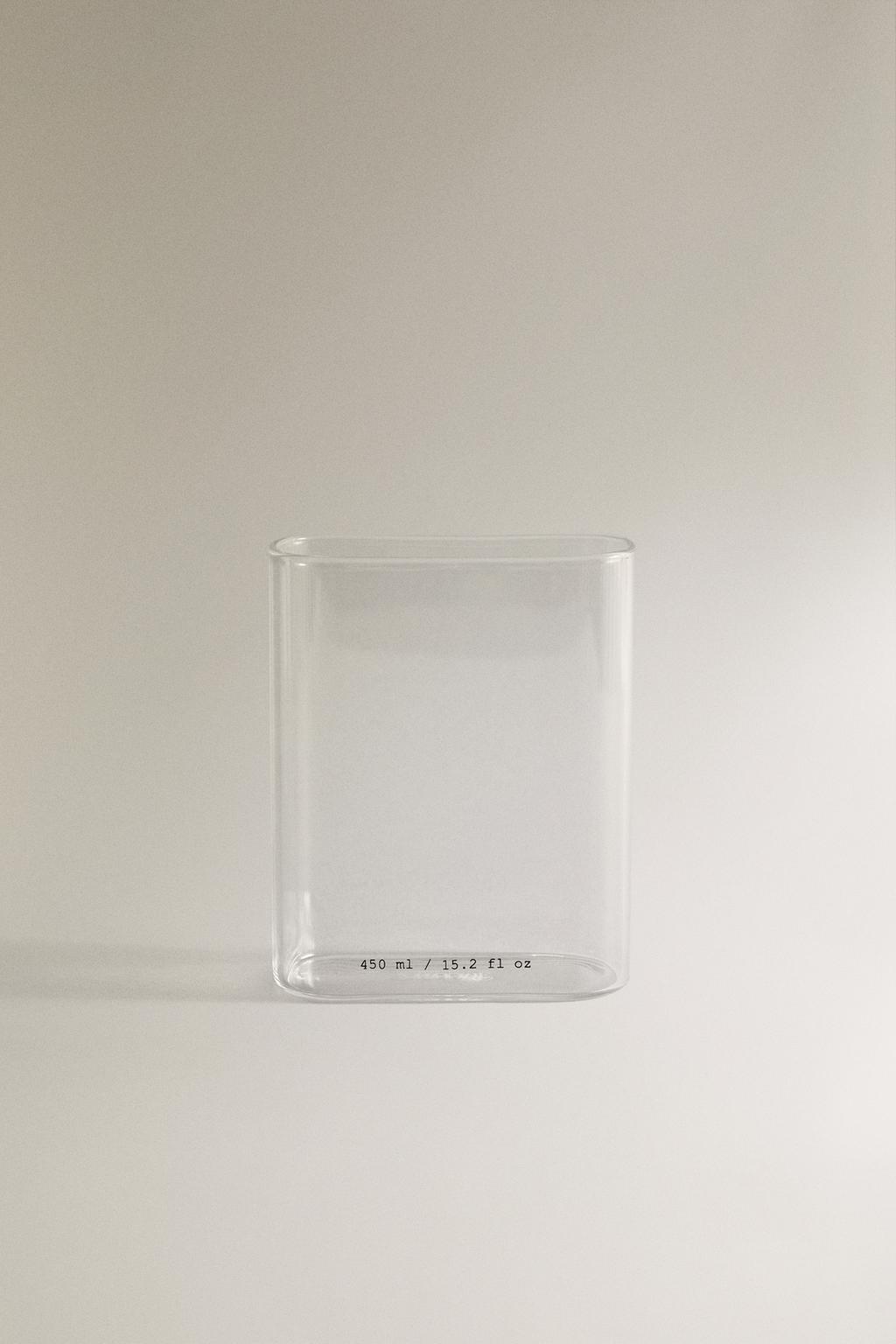 Стакан для зубных щеток из боросиликатного стекла с надписями