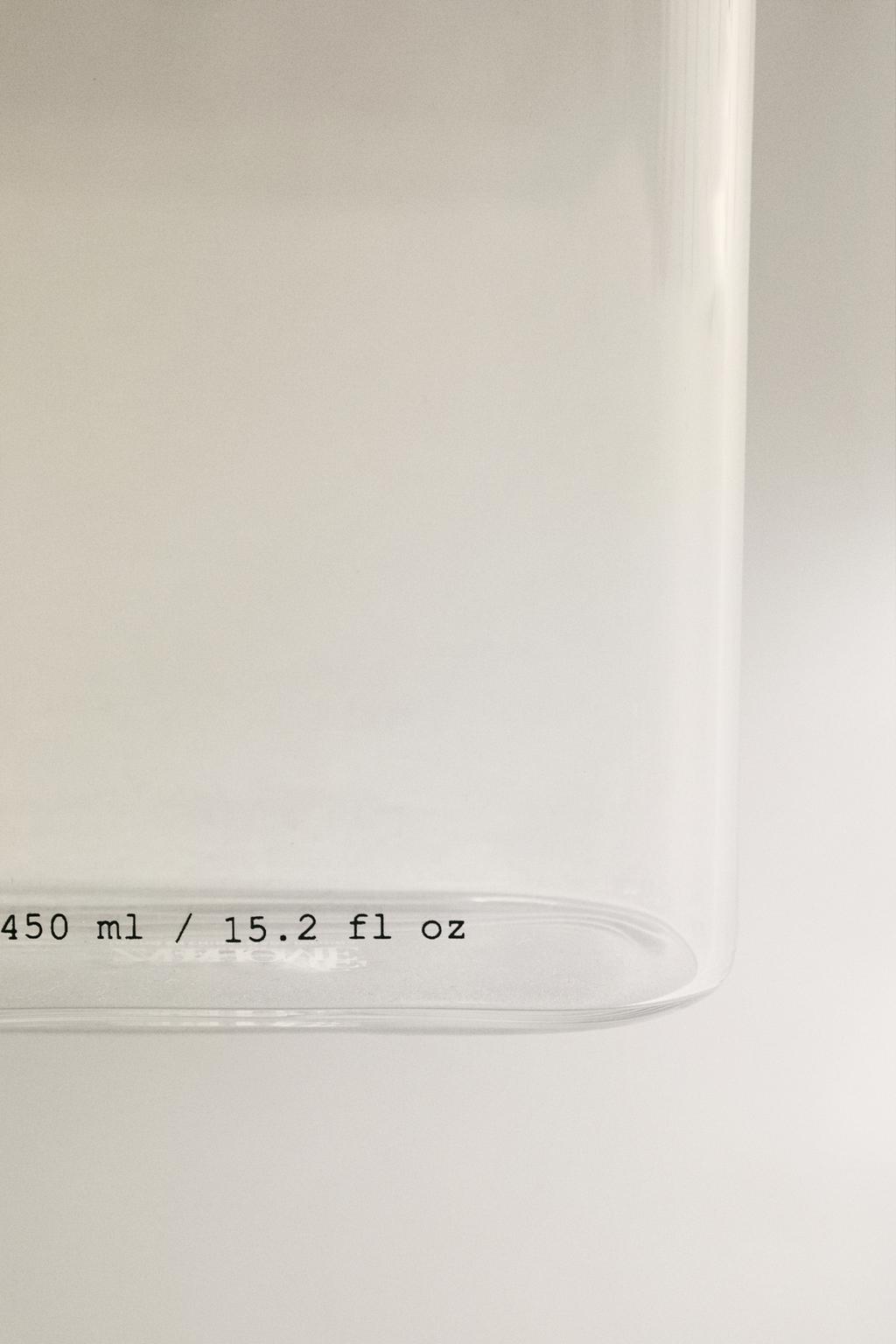 Стакан для зубных щеток из боросиликатного стекла с надписями