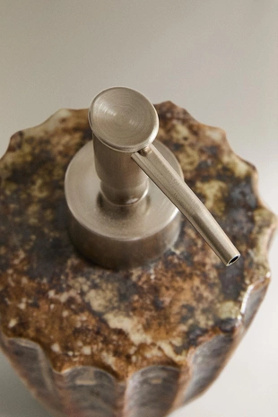 Диспенсер для мыла из терракоты с рельефным дизайном- Заказать в России