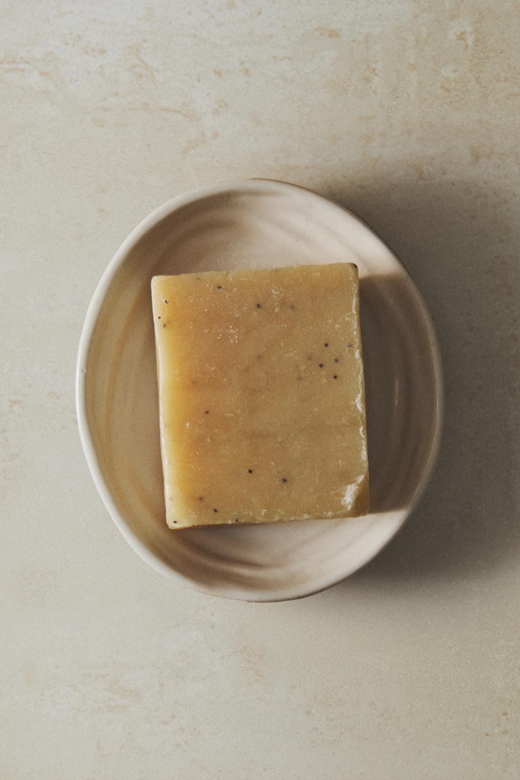 Мыльница для ванной из текстурированной керамики