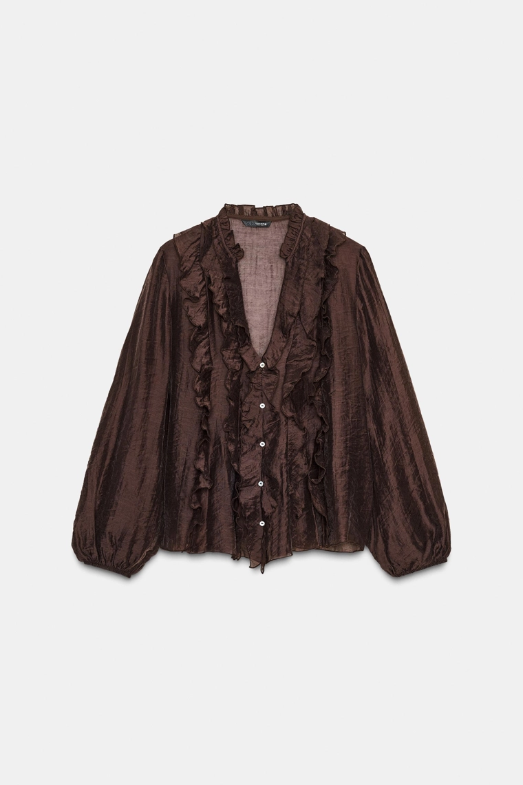 Блуза с оборками